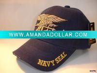 Wholesale washed baseball cap military cap with patch and embroidered