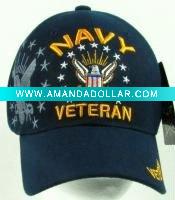 Wholesale washed military cap with patch and embroidered