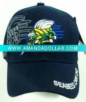 Wholesale washed military cap with patch and embroidered