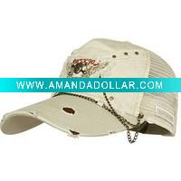 Wholesale fashion embroidery mesh hat