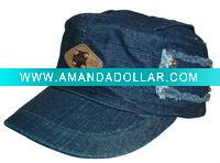 Wholesale blue flat military cap,fashion military cap