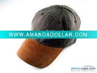 Wholesale washed denim baseball cap