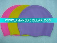 Wholesale Customized Printed Silicone Swim Cap