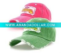 100% washed cotton six panels cap