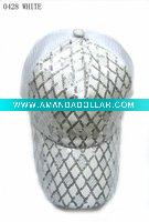 Wholesale 6 panel khaki sequins fashion baseball cap