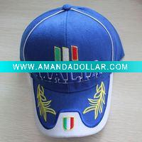 Wholesale 100% cotton sports cap with the embroidery