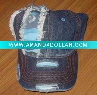 Wholesale Fashion Relax Washed Denim Cap
