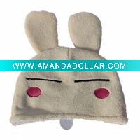 Wholesale stuffed hat/plush cap/animal cap and hat/rabbit hats/baby hat toy