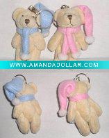 Wholesale 08275- key chain,keyring,toy bear,promotion gift,plush toys,stuffed toys(CE/ASTM)