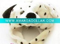 Wholesale plush dog hat, animal hat