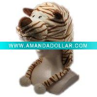 Wholesale plush tiger hats party hats animal shape hats