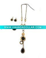 Wholesale fashion copper alloy jewelry set , nacklace and earring set