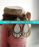 Copper national earrings