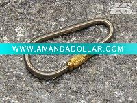 Wholesale titanium carabiner chain with copper sheeve