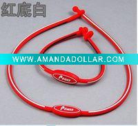 silicone necklace health necklace new silicon titanium necklace