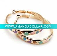 2011 fashion design alloy hoop earring (hot)