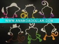 2011 hot sale monkey shape silicon bands