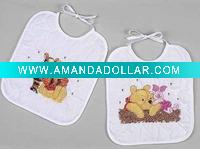 Wholesale certified organic cotton baby bibs