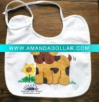 Wholesale certified organic cotton baby bibs