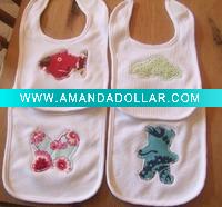 Wholesale certified organic cotton baby bibs