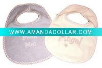 Wholesale certified organic cotton baby bibs