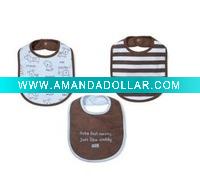 Wholesale certified organic cotton baby bibs