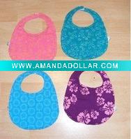 Wholesale certified organic cotton baby bibs
