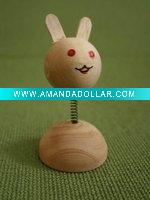 Wholesale rocking rabit/wood toys/kids toys/children gifts