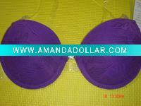 Wholesale Nylon Jacquard With Rubber Back Wing And Shoulder Elastic European Sexy Padded Lingerie