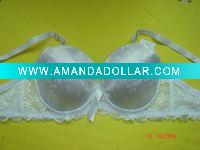 Wholesale Jacquard Satin Cup With Lace Wing European Sexy Bra