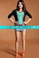 Wholesale [dd0717] NEW ARRIVE wholesale retail concise design V- neck woolen lady knit cardigan