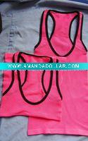 seamless vest with mesh