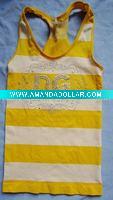 seamless vest with stripe