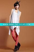 Wholesale dc1007 EMS free shipping newest westernism style wholesale 3 pcs/lot loose design plain gray lady chiffon cardigan