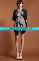 Wholesale dc0312 hot selling wholesale! retail,guaranteed 100% fashion asymmetry design 100% wool knit lady cardigan