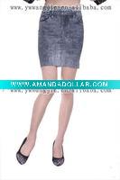 Wholesale girls in short skirt with jeans