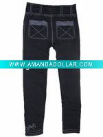 Wholesale 2011 new design seamless jacquard weaving ladies jeans pants stretch