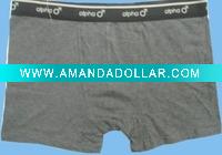 men's grey boxer