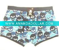 Wholesale men's blue print boxer