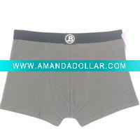 men's grey print boxer