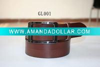 Top fashion genuine leather belt with embossing