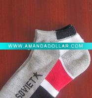 Wholesale ankle plain cotton socks