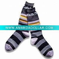 men mercerized cotton dress socks