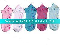 Wholesale girl ankle cotton socks
