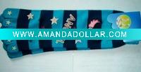 Wholesale Fashion acrylic knitting five toes socks
