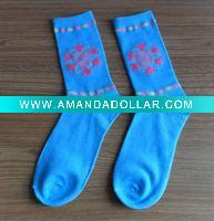 Wholesale jacquard girl sock