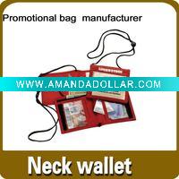 promotional neck wallet/neck purse/sports wallet/fashion neck wallet