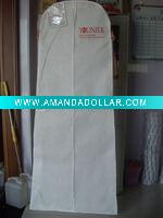 Wholesale beatiful white non woven storage dress bag