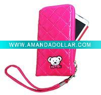 Wholesale very cute promotional shinny pvc cellphone pouch