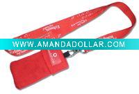 sock mobile pouch, sock lanyard